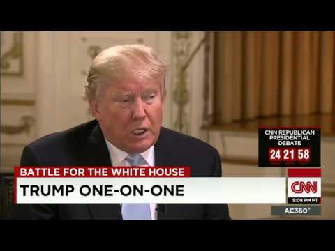 Trump hilarious "Lyin' Ted" with Anderson Cooper