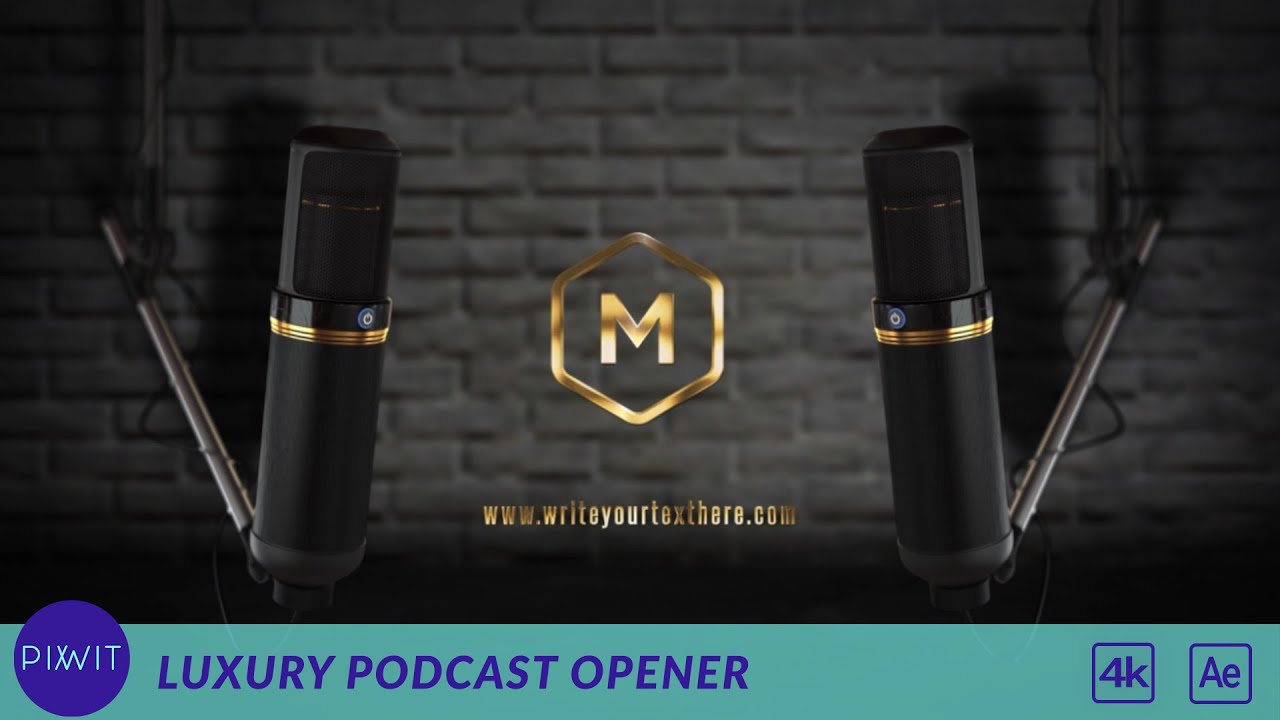 Luxury Podcast Logo | After Effects template