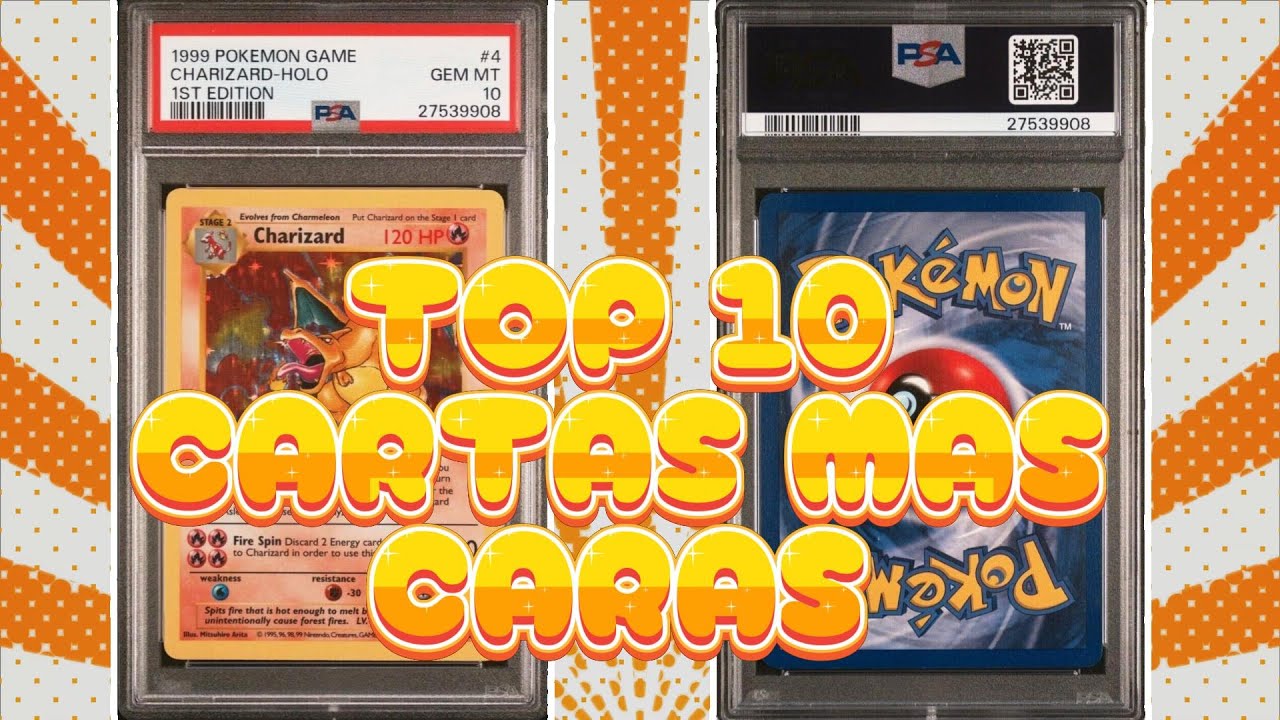 TOP 10 🔥 Cartas de POKEMON! mas CARAS de todos los tiempos - 2024
