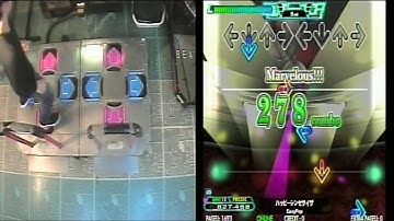 [DDR A20] ハッピーシンセサイザ EDP 足13 FC(上視点付き)