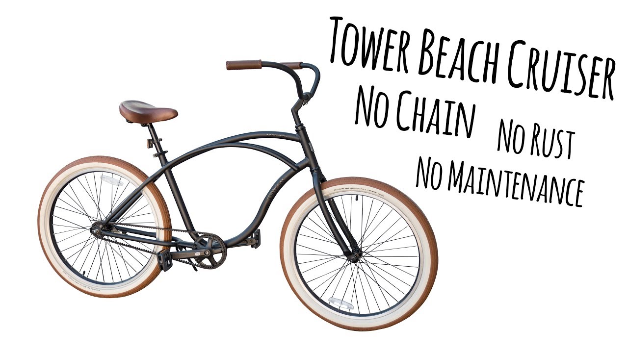 Tower Tulum Rust-Free Belt Drive Beach Cruiser Bicycle
