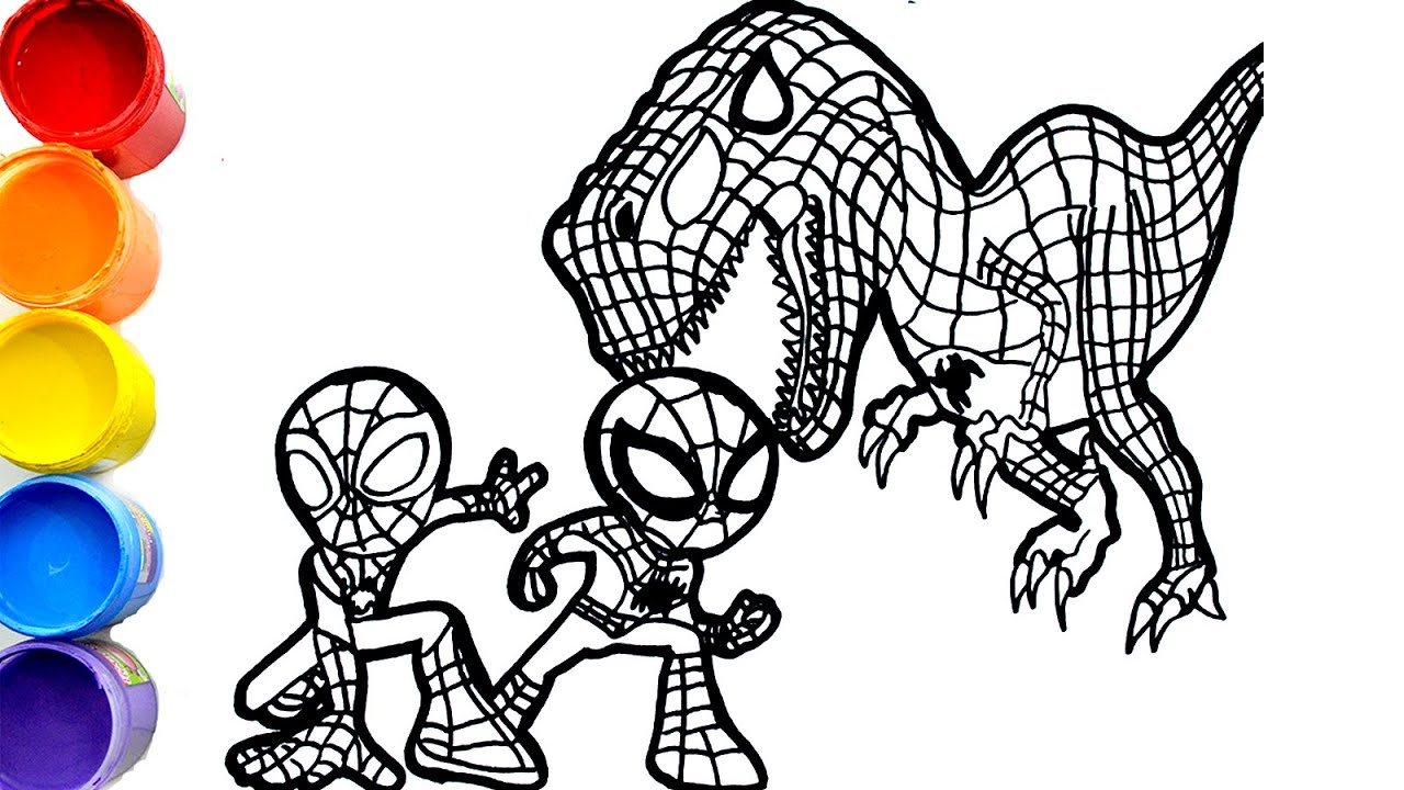 🔴🔴How to draw spidey and his amazing friends Spin spiderman with T