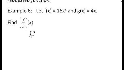 Algebra II - Section 7.1 Part 1 of 2 for QuickTime