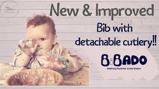 The New BiBado Coverall Bib with Detachable Cutlery #weaning #bibado #blweaning