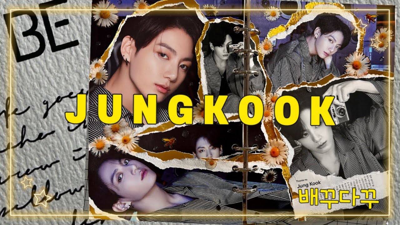 🌼BTS Jungkook BE album scrapbooking jourmal 정국 앨범 스크랩 다꾸 🌼 - YouTube
