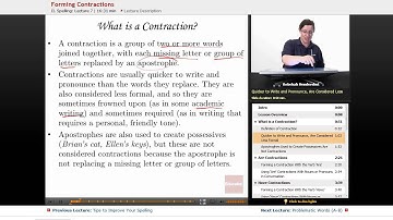 "Forming Contractions" | Advanced English Grammar with Educator.com