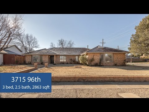 3715 96th St, Lubbock, TX home video tour