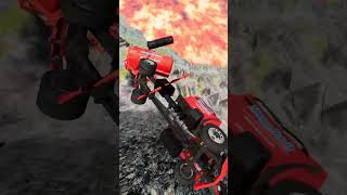 🚒😎🤩GMC Filled with Water vs Deep Lava Pit #shorts #beamngdrive #funny #beamngmods #LongestBusCrash