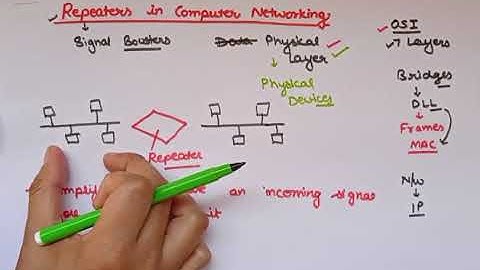 Repeaters Introduction|Data communication and computer networks|Lec 56|Ankita Sood