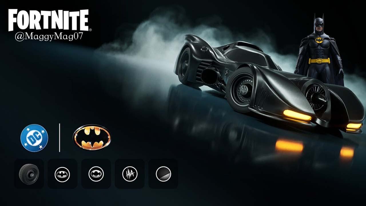 NEW LEGENDARY 1989 BATMAN BATMOBILE BUNDLE IN FORTNITE | GOTHAM CITY | TIM BURTON