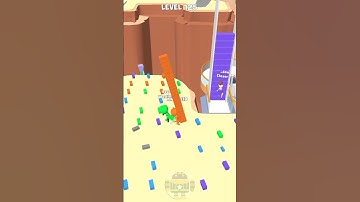 Bridge Race 3D game in MAX LEVEL ( Level - 125 ) #shorts #gaming #bridgerace #at2048