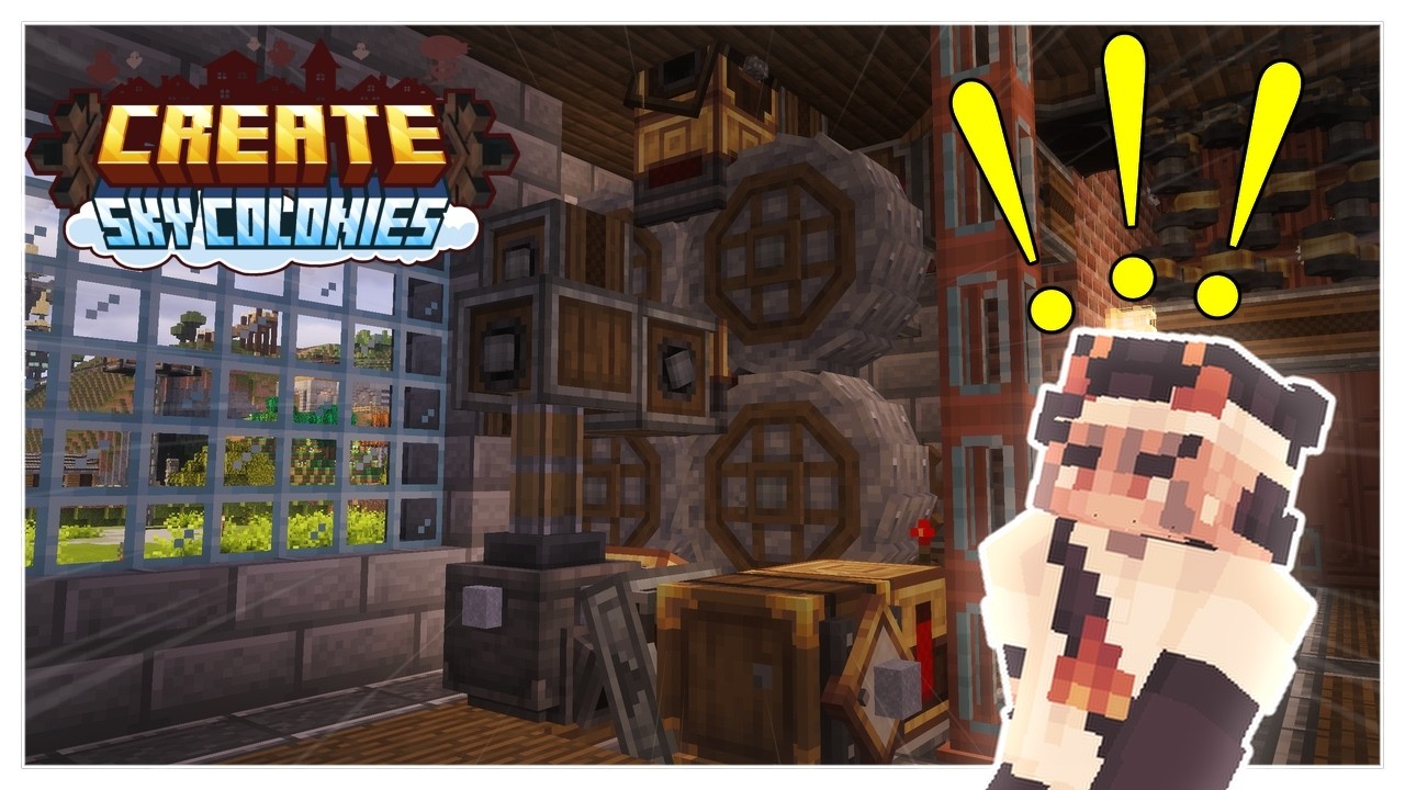 I Made a CLAY BLOCK FARM using CREATE 6! | Create Sky Colonies Ep. 3