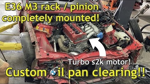 Building an e30 m3 conversion part 13: Perfecting the E36 steering system / Fixing clearance issues