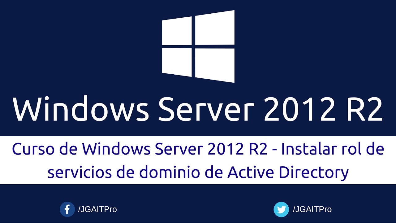 Curso de Windows Server 2012 R2 - Instalar rol de servicios de dominio ...