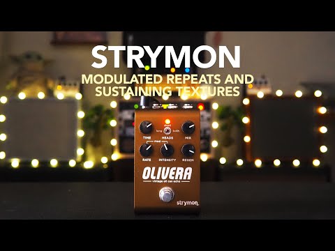 Strymon // Olivera Vintage Oil Can Echo Delay (Stereo Demo) - YouTube