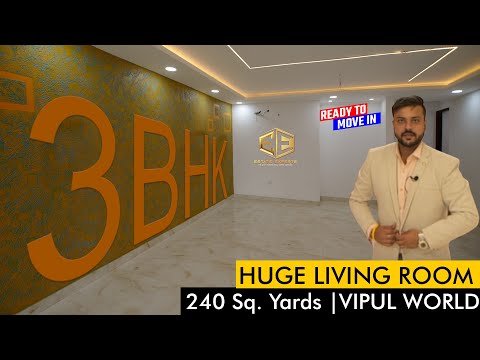 DESIGNER BUILDER FLOOR | 240Sq. Yds | 3BHK | PARK FACING | Vipul World | Call @ 9999357370