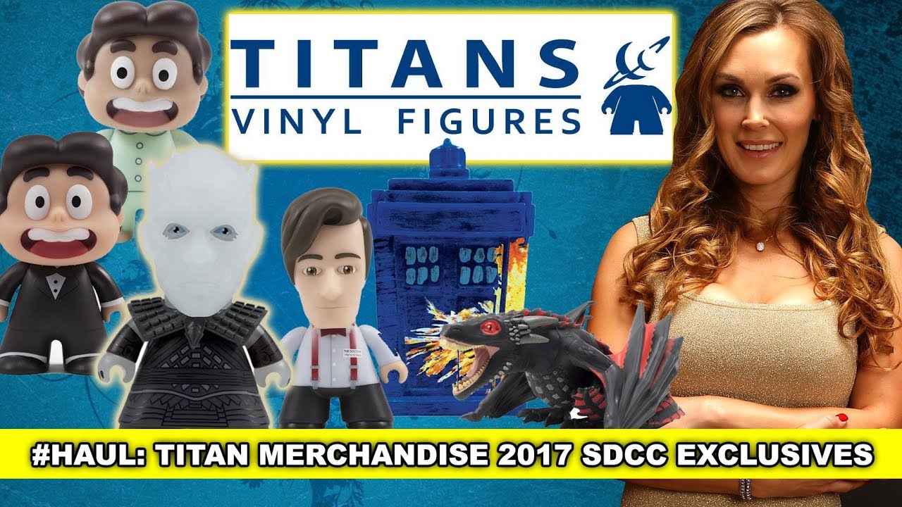 Unboxing TItan Merchandise Game of Thrones Doctor Who SDCC 2017 Exclusive Vinyl Figures