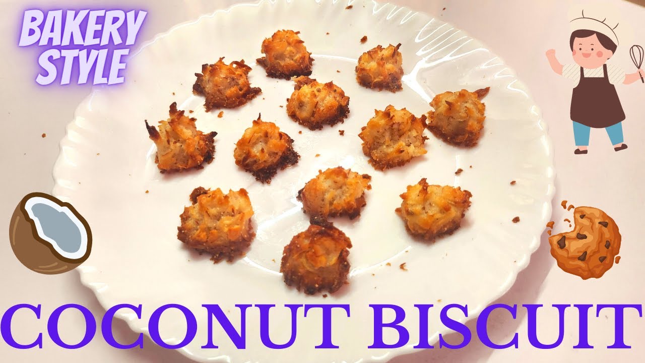 Coconut Biscuit in Bakery Style Thengai Biscuit Recipe in Tamil How