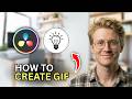 How to Create GIF with Transparent Background in DaVinci Resolve - Step by Step 2026