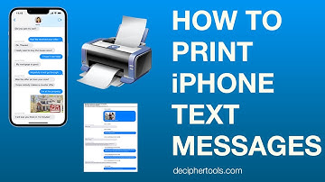 How to Print Text Messages from iPhone