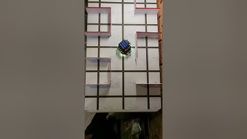 DFRobot Maqueen Plus V2 Robot solving a maze. #robotics #robot #education #microbit