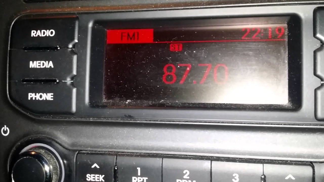 Fm Dx In The Car 87.7