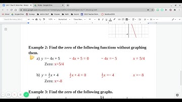 Unit 1 Day 7 - Zeros Notes