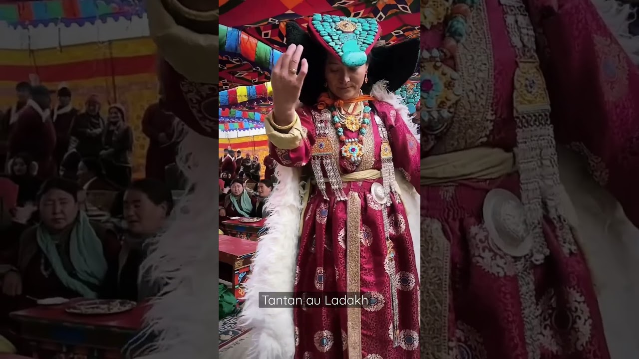 Beautiful ladies 😍 during the marriage ceremony  in Ladakh 