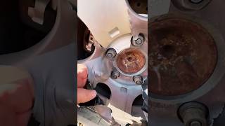 Removing 15 year old Plasti Dip #dipyourcar #plastidip #peeling #peeloff #ford #automobile #cleaning