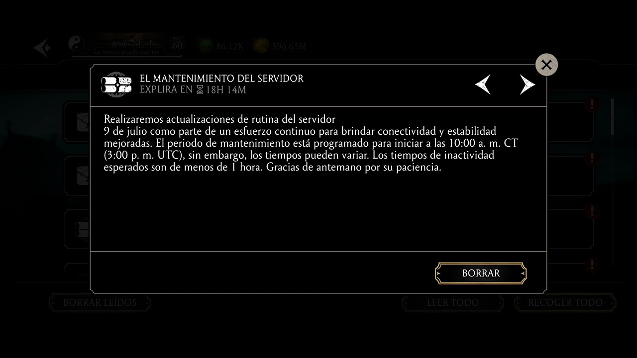 MK Mobile - Maintenance Scheduled ForJuly 9 At 10 am