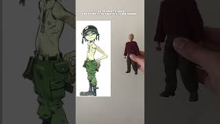 2-D Gorillaz action figure concept #actionfigures #custom #gorillaz #toys