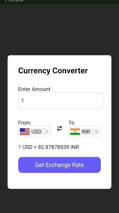 Mini project using HTML CSS and JavaScript || Currency Converter Using ...