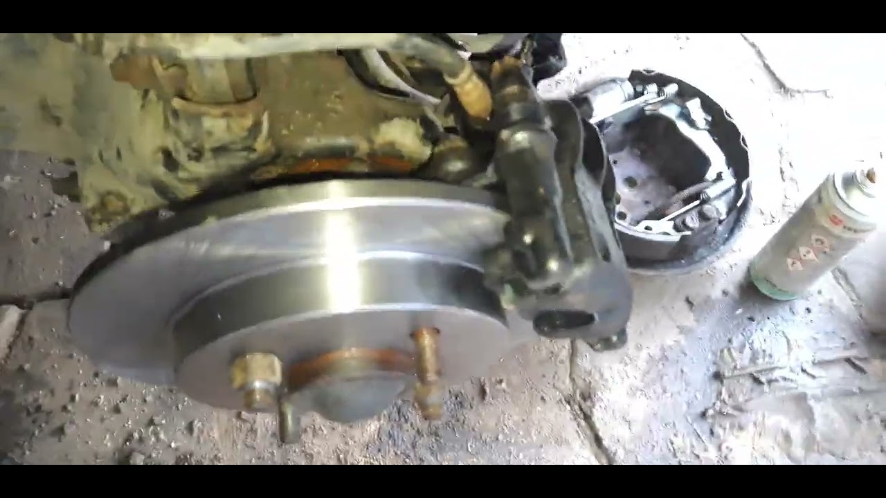 форд фокус1 замена тормозных барабанов на диски. - YouTube