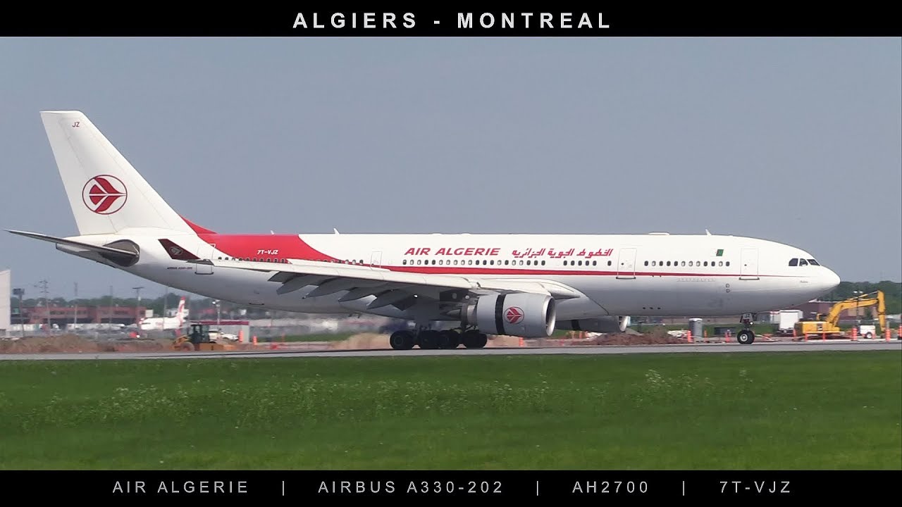 Air Algerie A330-202 Landing in Montreal from Algiers AH2700