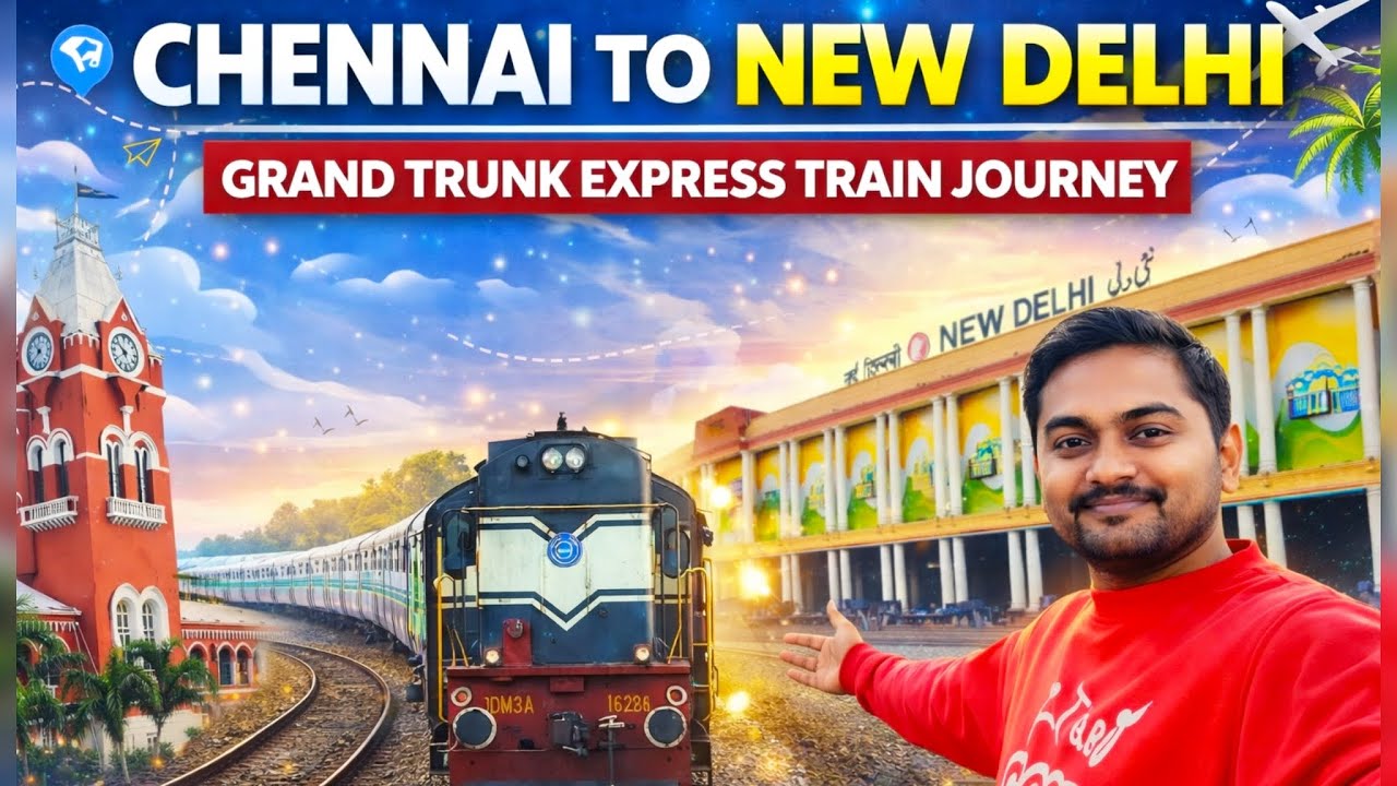Chennai To New Delhi || Grand Trunk Express Train no: 12615 || Chiru Telugu Traveller