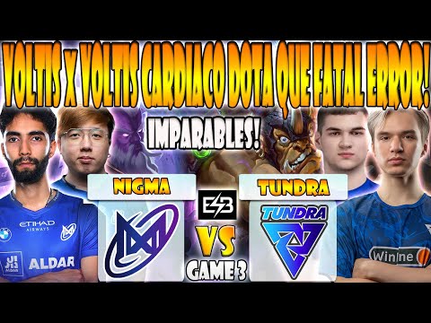TUNDRA vs NIGMA BO3[GAME 3] PURE, BZM, 33 vs SUMAIL, MIND_CONTROL - FISSURE PLAYGROUND 2-DOTA- ESB