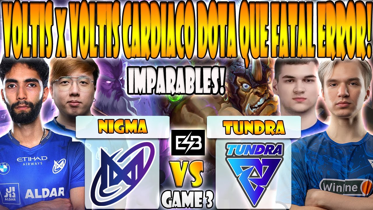 TUNDRA vs NIGMA BO3[GAME 3] PURE, BZM, 33 vs SUMAIL, MIND_CONTROL - FISSURE PLAYGROUND 2-DOTA- ESB