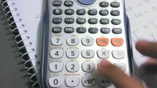 How to find inverse matrix in calculator on FX- 991 ES  plus model