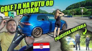 CURA I JA NA PUTU ZA HRVATSKU🥵 - VW GOLF 7 R