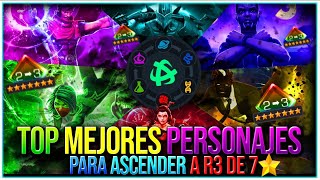 TOP MEJORES PERSONAJES PARA ASCENDER A *R3 DE 7⭐️* (POR CLASE) | ABRIL 2024 | MCOC