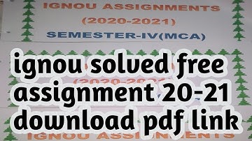 ignou mca assignment solved 2020-21|ignou assignment kaise banaye|ignou mca 5th semester assignment