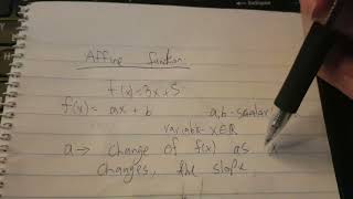 Affine function
