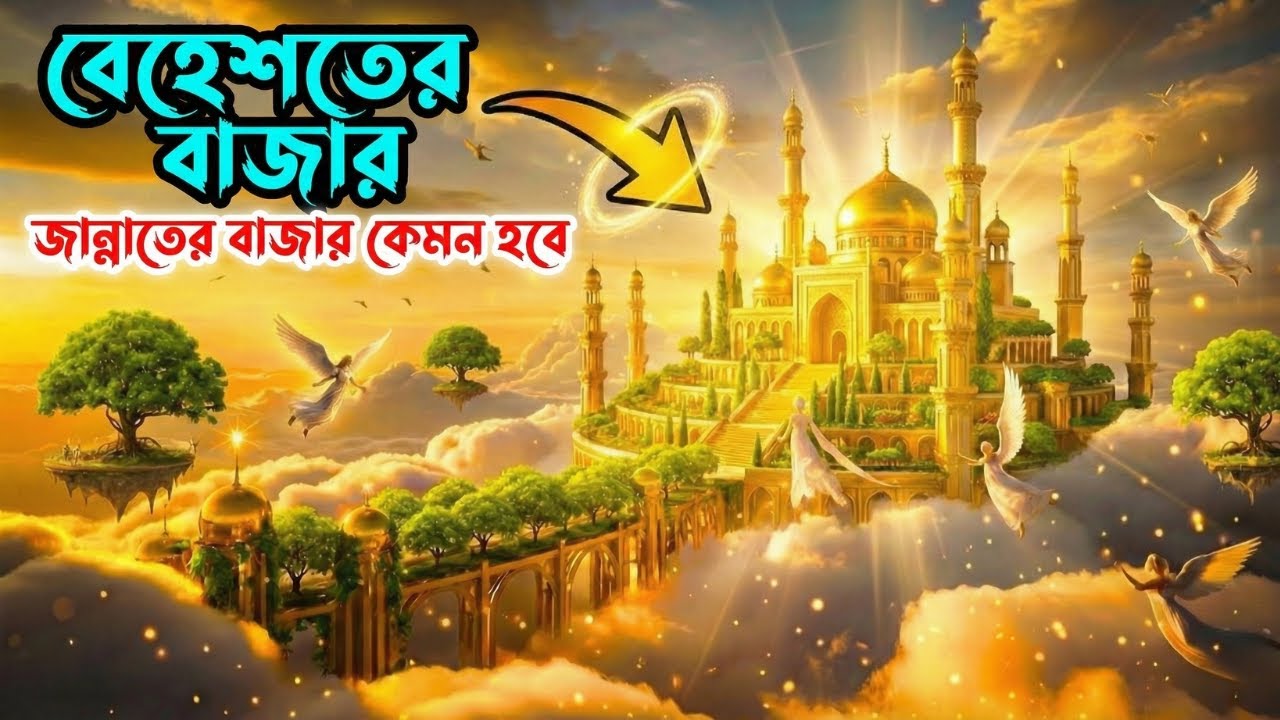 জান্নাতের বাজার কেমন হবে | জান্নাতের বর্ণনা | Jannat Bangla | Heaven in Holy Quran | Islamic Story