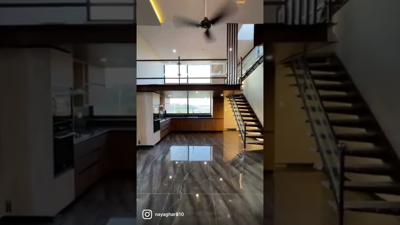 Ultra modern kitchen design,Living room,mezzanine floor design 