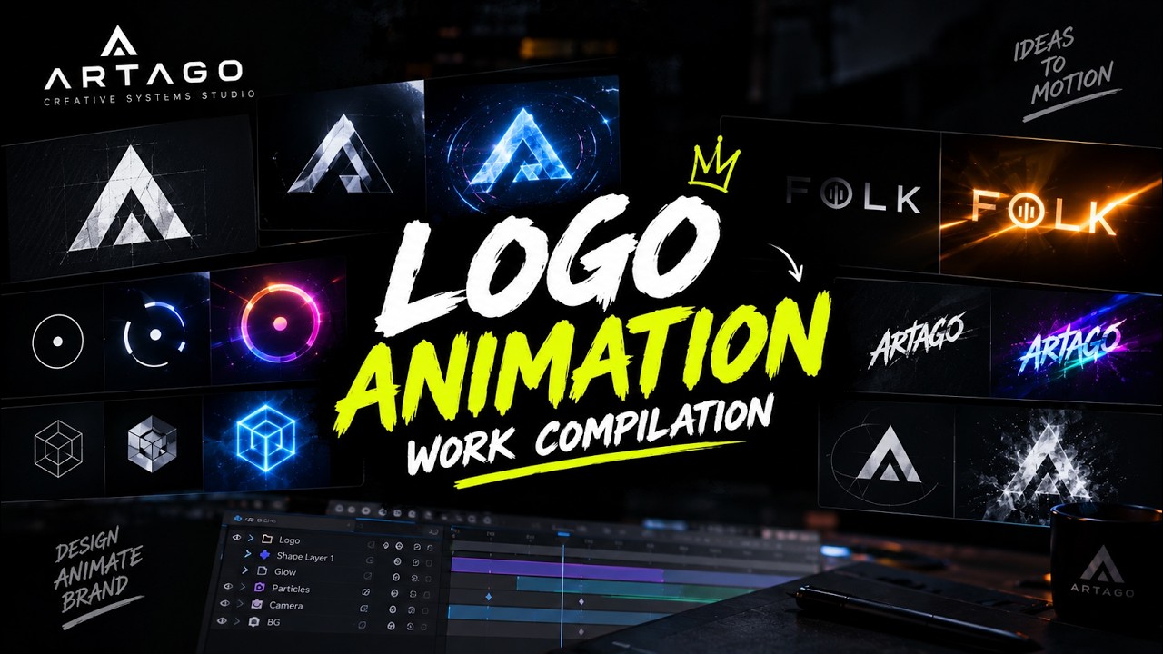 Logo Animation Compilation | My Motion Design Work LIVE 🎨🔴 - YouTube