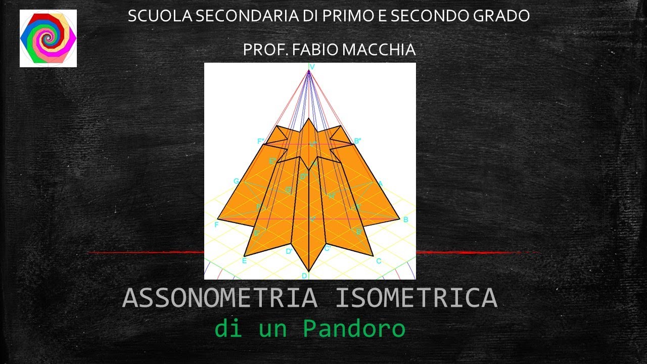 Assonometria isometrica di un pandoro