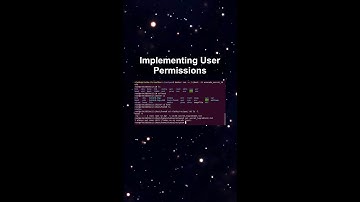 Implementing User Permissions ##ai ##artificialintelligence ##machinelearning ##aiagent