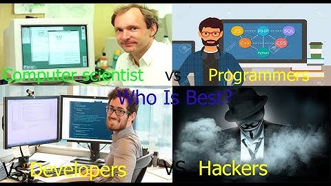 Computer Scientist vs Programmer  vs Developer vs Hacker. Who is best? Urdu/hindi