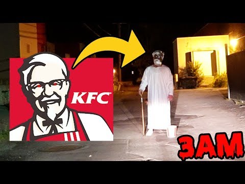 DONT GO TO AN ABANDONED KFC OVERNIGHT OR KERNEL SANDERS.EXE APPEARS| HAUNTED KERNEL SANDERS FOUND