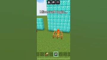 Minecraft LOGIC??? #games #minecraft #shorts